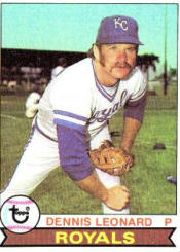 1979 Topps Baseball Cards      218     Dennis Leonard
